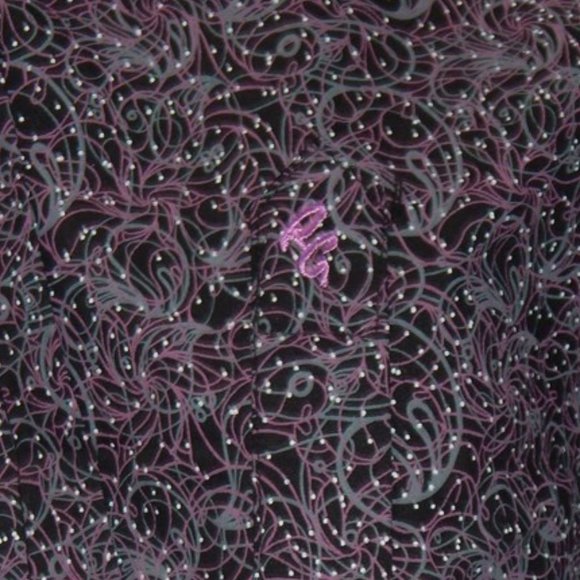 Robert Graham BRIGGS Men’s Button Front Long Sleeve Shirt Purple Black Large NWT - Picture 8 of 8